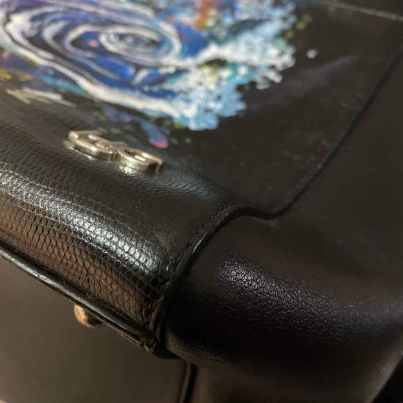 Custom painted Authentic Givenchy croci satchel - Picture 12 of 16
